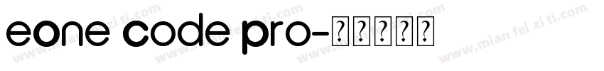 eOne Code Pro字体转换